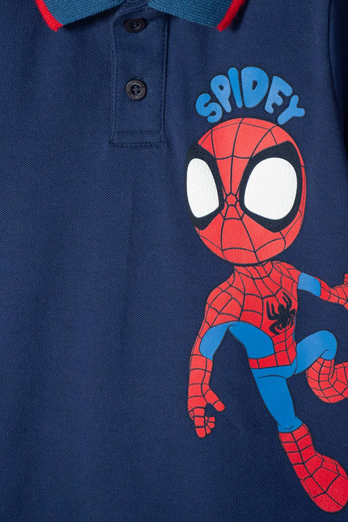POLERA TIPO POLO DE SPIDEY AND HIS AMAZING FRIENDS PARA NIÑO 2T A 6T
