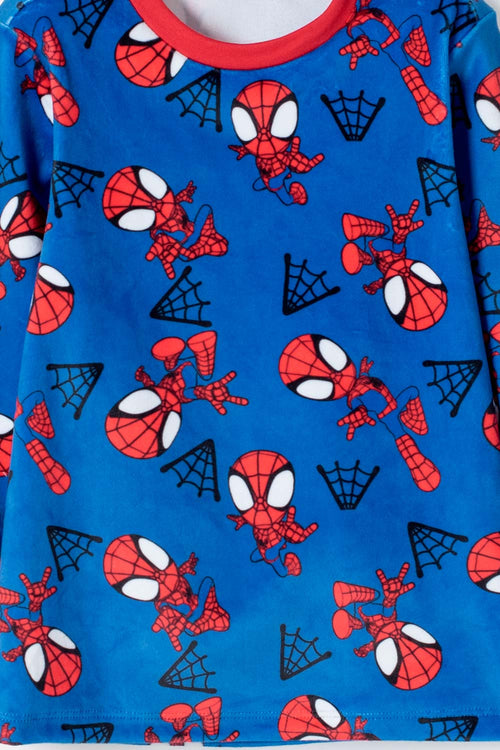 PIJAMA SPIDEY AND HIS AMAZING FRIENDS AZUL PARA NIÑO 2T A 6T