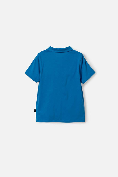 POLERA TIPO POLO DE LA NASA AZUL PARA NIÑO 2T A 5T