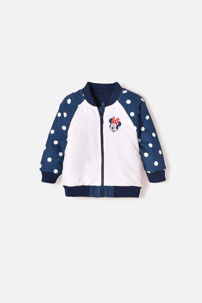 CHAQUETA DE MINNIE MOUSE CON CIERRE MULTICOLOR PARA BEBÉ NIÑA