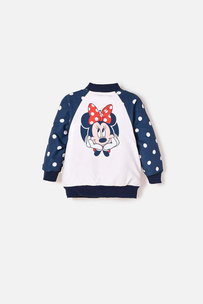 CHAQUETA DE MINNIE MOUSE CON CIERRE MULTICOLOR PARA BEBÉ NIÑA