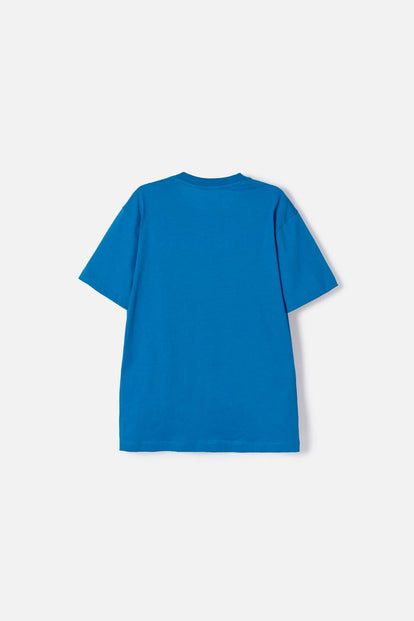 POLERA DE SUPERMAN MANGA CORTA AZUL PARA NIÑO 2T A 5T