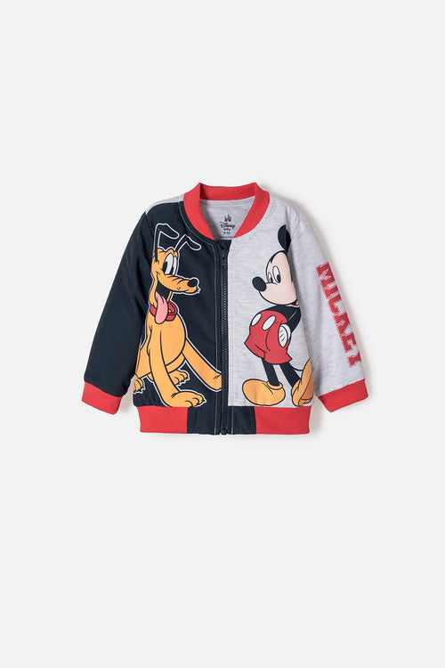 CHAQUETA DE MICKEY MOUSE CON CIERRE MULTICOLOR PARA BEBÉ NIÑO