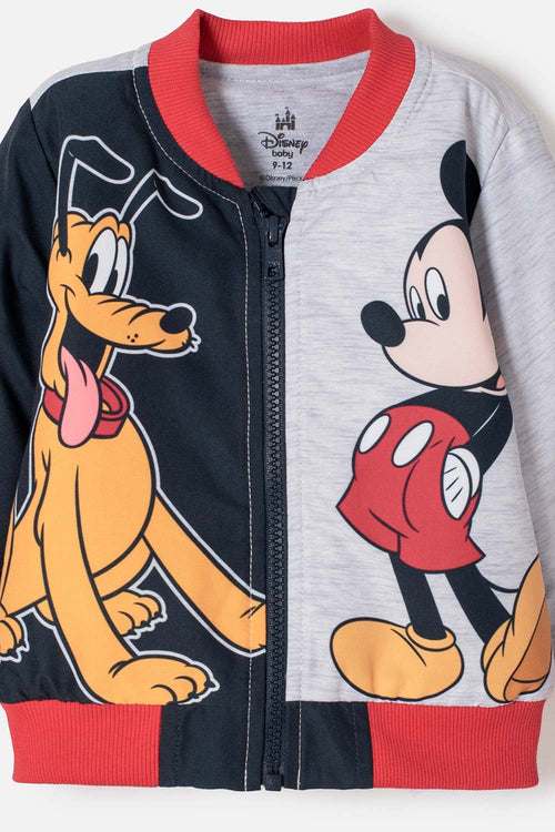 CHAQUETA DE MICKEY MOUSE CON CIERRE MULTICOLOR PARA BEBÉ NIÑO